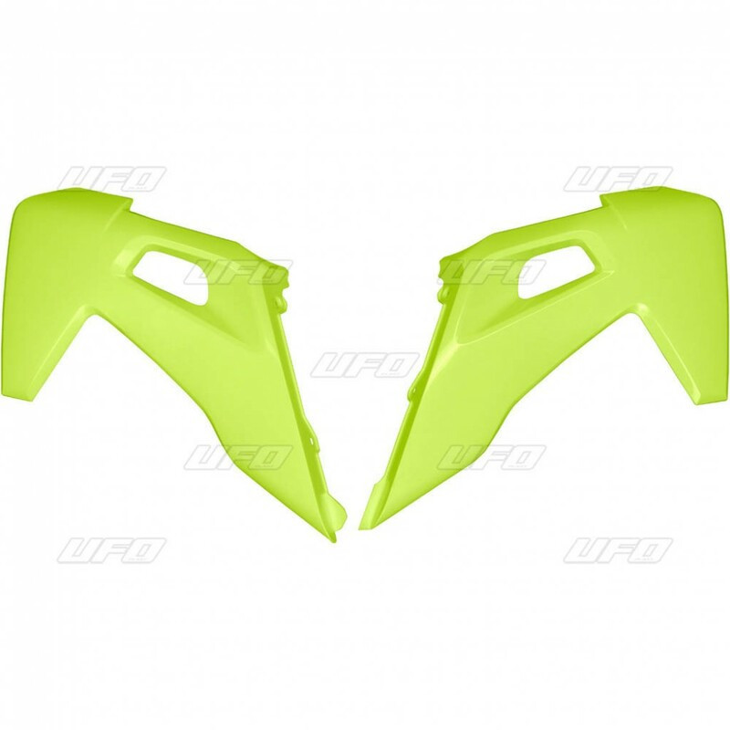 Ouïes de radiateur UFO jaune fluo Husqvarna FC/TC