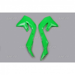 Ouïes de radiateur UFO vert fluo Kawasaki KX450