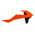 Ouïes de radiateur RACETECH orange/noir KTM SX85