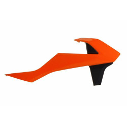 Ouïes de radiateur RACETECH orange/noir KTM SX85