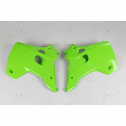 Ouïes de radiateur UFO vert Kawasaki KX125/250