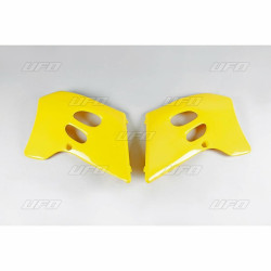 Ouïes de radiateur UFO jaune Suzuki RM125/250