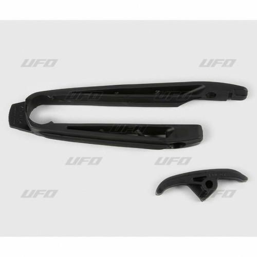 Kit patin de bras oscillant + patin de chaîne inférieur UFO noir KTM