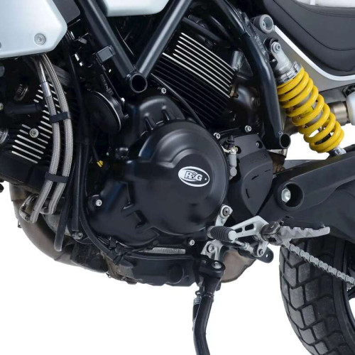 Couvre carter R&G RACING droit (embrayage mécanique) noir Ducati Scrambler 1100