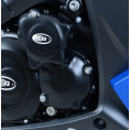 Couvres-carter droit (démareur & pompe à eau) R&G RACING noir Suzuki GSX1000S