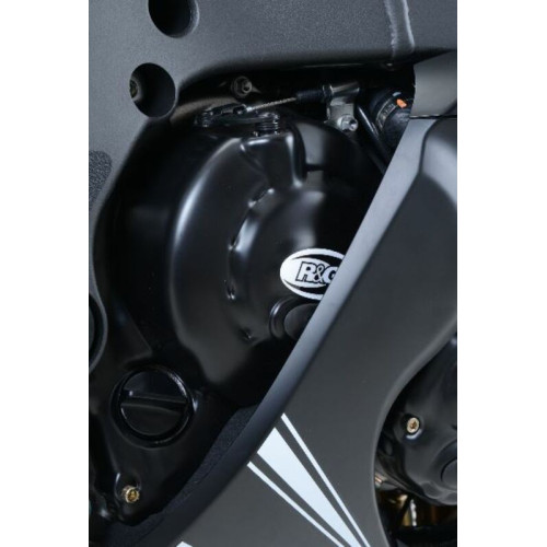 Couvre carter R&G RACING Race Series droit (embrayage) noir Kawasaki ZX10R