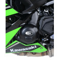 Couvre-carter gauche R&G RACING noir Kawasaki Z650