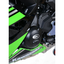 Couvre-carter gauche R&G RACING noir Kawasaki Z650