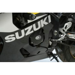 Kit couvre-carter R&G RACING noir Suzuki GSX-R600 (2 pièces)