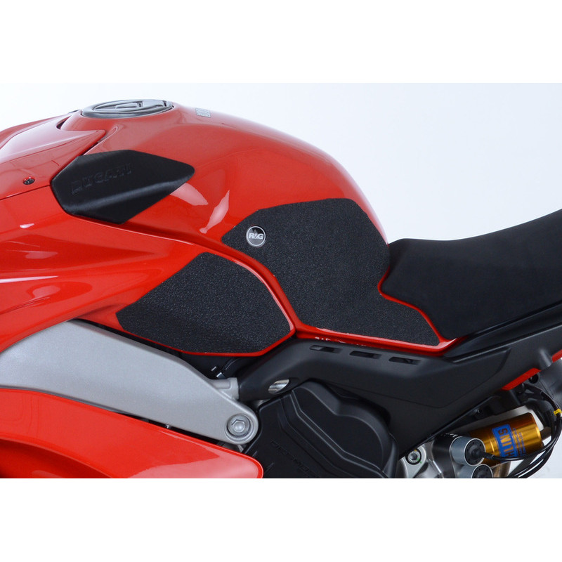 Kit grip de réservoir R&G RACING 4 pièces noir Ducati Panigale V4