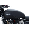 Kit grip de réservoir R&G RACING 2 pièces noir Triumph Street Twin