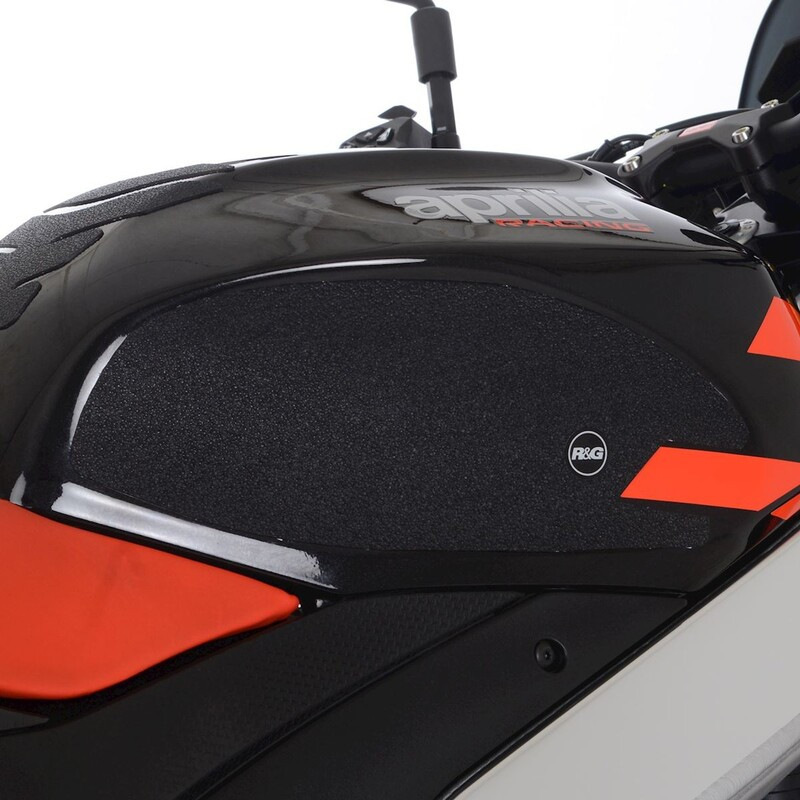 Kit grip de réservoir R&G RACING 2 pièces - noir Aprilia Tuono V4