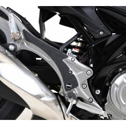 Adhésif anti-frottement R&G RACING platine repose-pieds noir 2 pièces Suzuki Gladius SFV 650