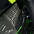 Protection de radiateur gravée R&G RACING inox - Kawasaki Ninja 125