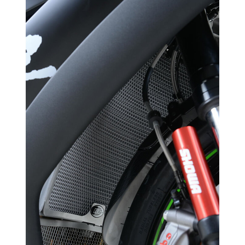 Protection de radiateur R&G RACING titane Kawasaki Ninja ZX-10R