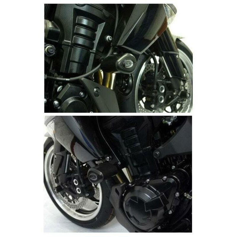 Tampons de protection R&G RACING noir Kawasaki Z1000