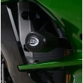 Tampons de protection R&G RACING Aero noir Kawasaki H2 SX