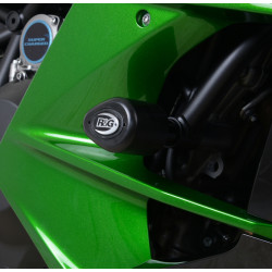 Tampons de protection R&G RACING Aero noir Kawasaki H2 SX