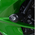 Tampons de protection R&G RACING Aero noir Kawasaki H2 SX