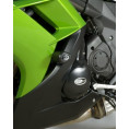 Tampons de protection R&G RACING Aero noir Kawasaki ER6-F