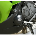 Tampons de protection R&G RACING Aero noir Kawasaki ER6-F