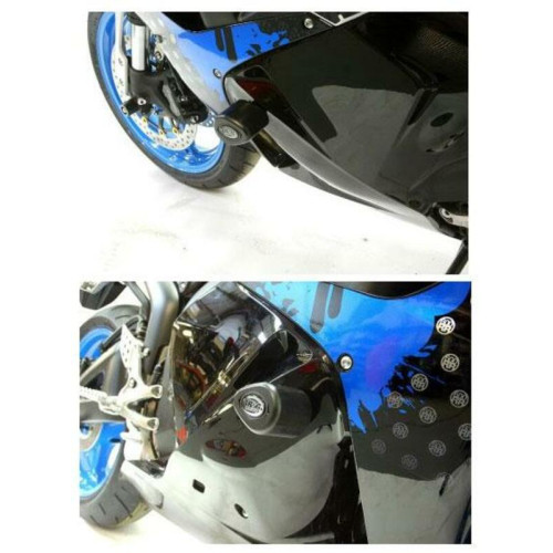 Tampons de protection R&G RACING Aero noir Honda CBR600RR