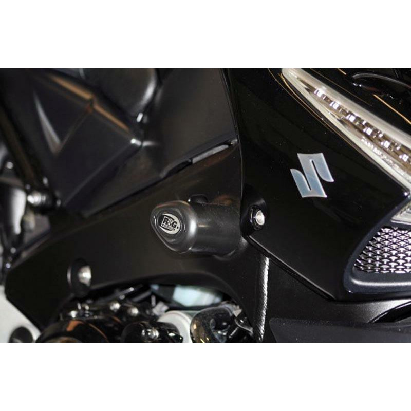 Tampons de protection R&G RACING Aero noir Suzuki GSX1340 B-King