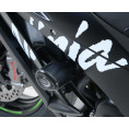 Kit tampons de protection R&G RACING Aero noir Kawasaki ZX-R10