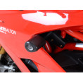 Tampons de protection R&G RACING Aero noir sans percage Ducati Supersport