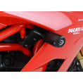 Tampons de protection R&G RACING Aero noir sans percage Ducati Supersport