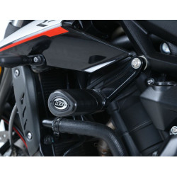 Tampons de protection R&G RACING Aero noir Triumph Street Triple