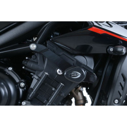 Tampons de protection R&G RACING Aero noir Triumph Street Triple