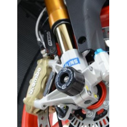 Protection de fourche R&G RACING noir Aprilia Tuono V4