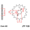 Kit chaîne JT/JT 420HDR 11/53 - Couronne arrière standard Type 1131