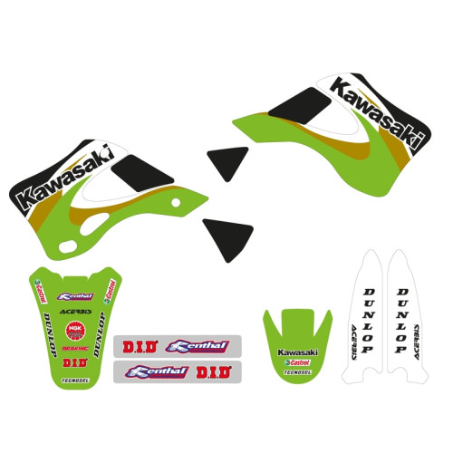 Kit déco TECNOSEL Team OEM Kawasaki 2000