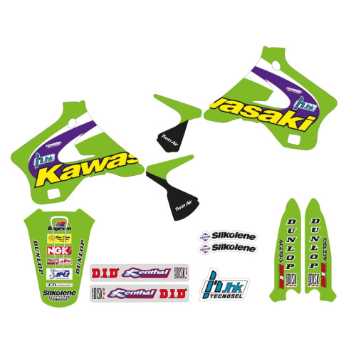 Kit déco complet TECNOSEL Team Kawasaki 1998