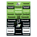 Planche de stickers BLACKBIRD PVC - Kawasaki