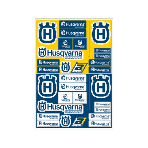 Planche de stickers BLACKBIRD PVC - Husqvarna