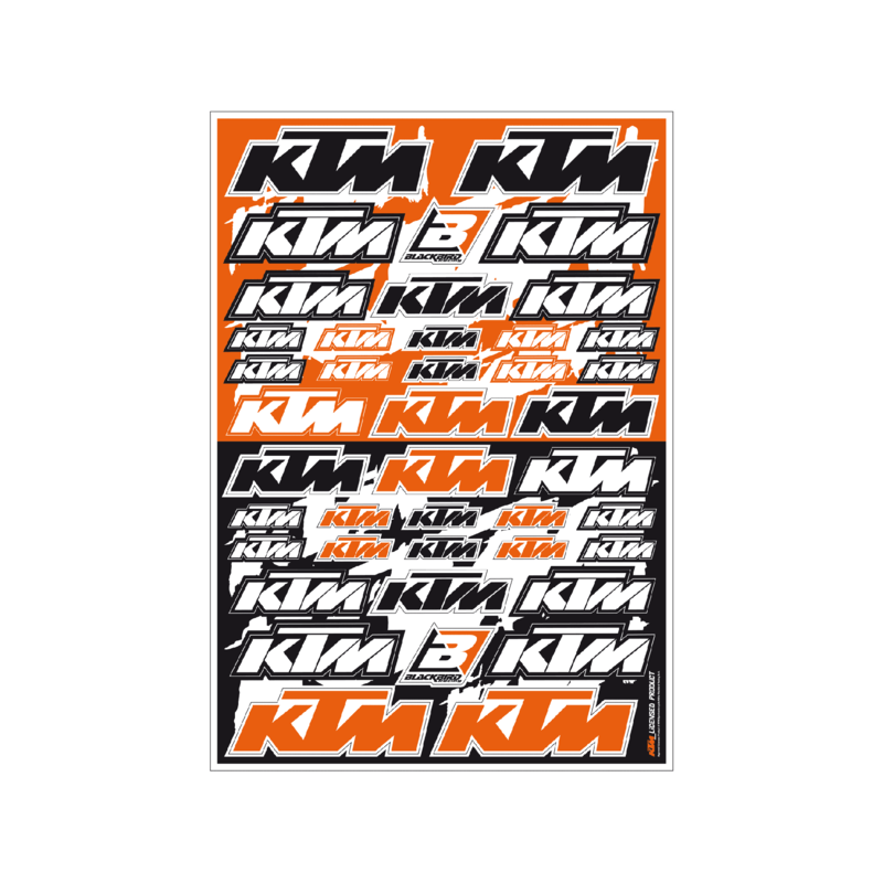 Planche de stickers BLACKBIRD PVC - KTM