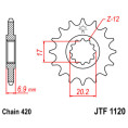 Kit chaîne JT/JT 420HDR 11/50 - Couronne arrière standard Type 1141