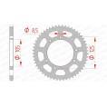 Kit chaîne AFAM A420M 11/60 - Couronne arrière standard Type 47103