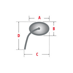 MOTOGADGET Mo.View Race Left XL, Glassless, With 180 mm Arm