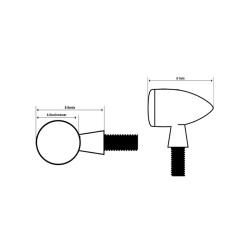 MOTOGADGET Indicator Mo.Blaze Disc, Right, Polished