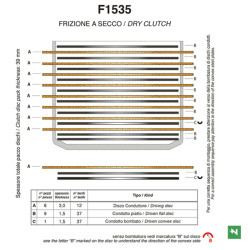 Kit disques garnis d'embrayage NEWFREN Standard