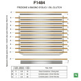 Kit disques garnis + lisses d'embrayage NEWFREN Performance