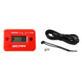 Compteur d'heures SCAR filaire avec Velcro rouge