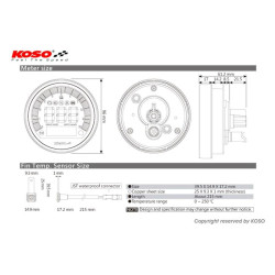 Compteur digital KOSO DL-04 - BMW R Nine T