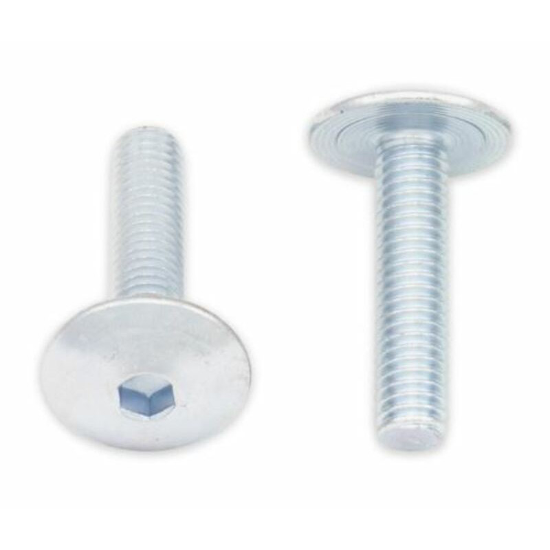 Vis tête bombée plate BOLT M6x1x25mm 10 pièces