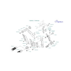 Commandes reculées réglables LIGHTECH repliables - sélection standard