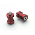 Pions de bras oscillant R&G RACING M10 aluminium rouge